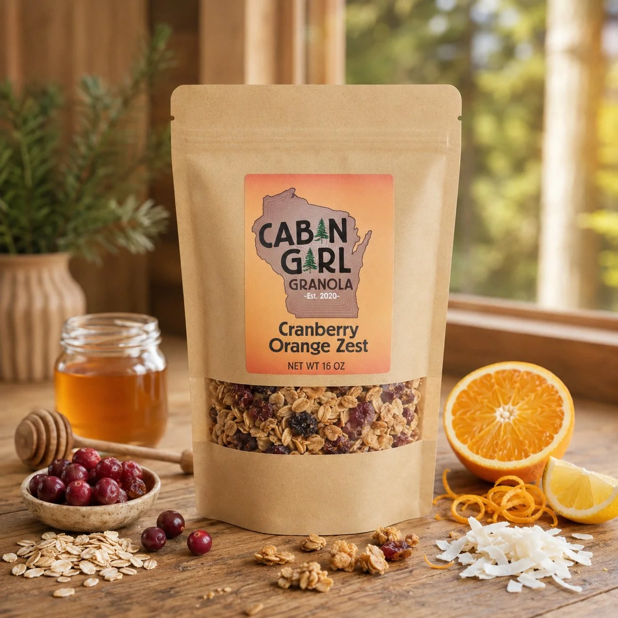 Cranberry Orange Zest Granola